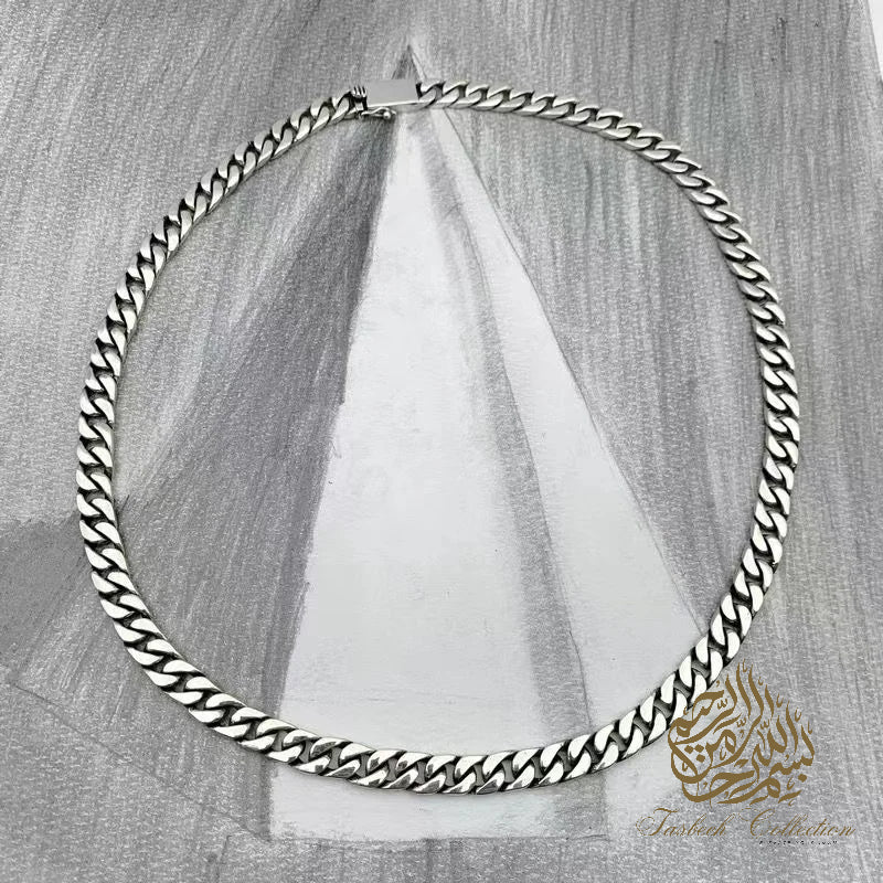7mm Thick 925 Sterling Silver Cuban Chain