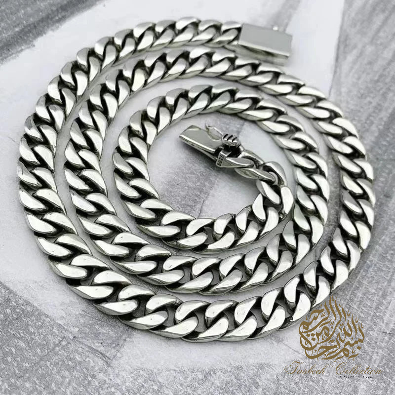 7mm Thick 925 Sterling Silver Cuban Chain