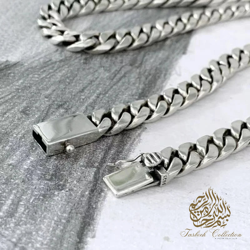 7mm Thick 925 Sterling Silver Cuban Chain