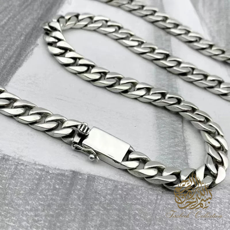 7mm Thick 925 Sterling Silver Cuban Chain