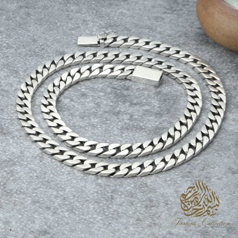 7mm Thick 925 Sterling Silver Cuban Chain