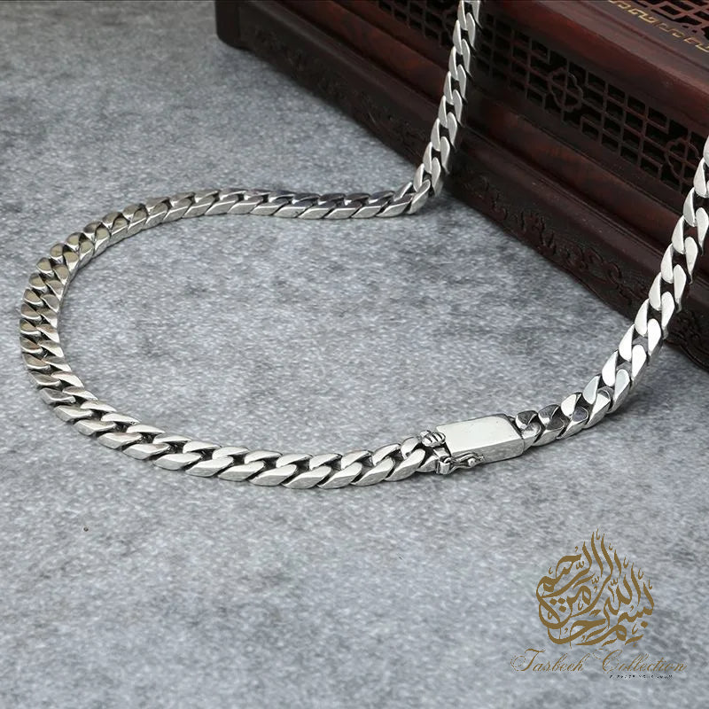 7mm Thick 925 Sterling Silver Cuban Chain