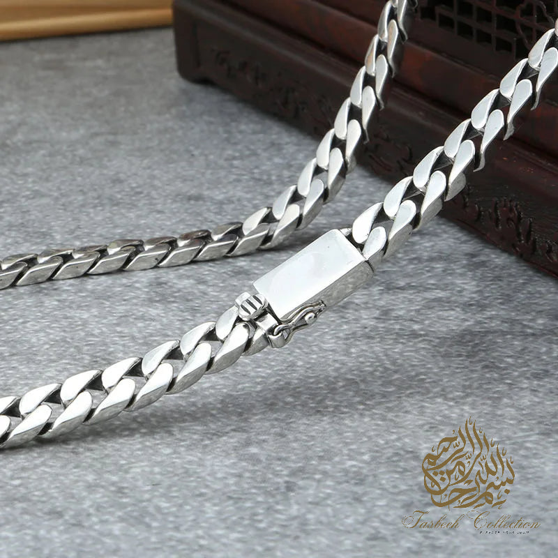 7mm Thick 925 Sterling Silver Cuban Chain