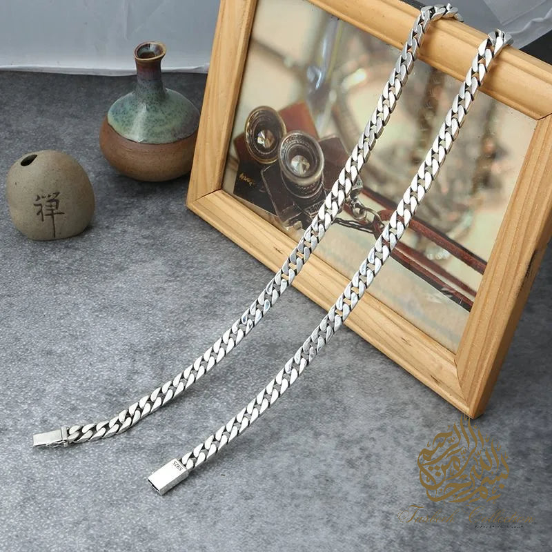 7mm Thick 925 Sterling Silver Cuban Chain