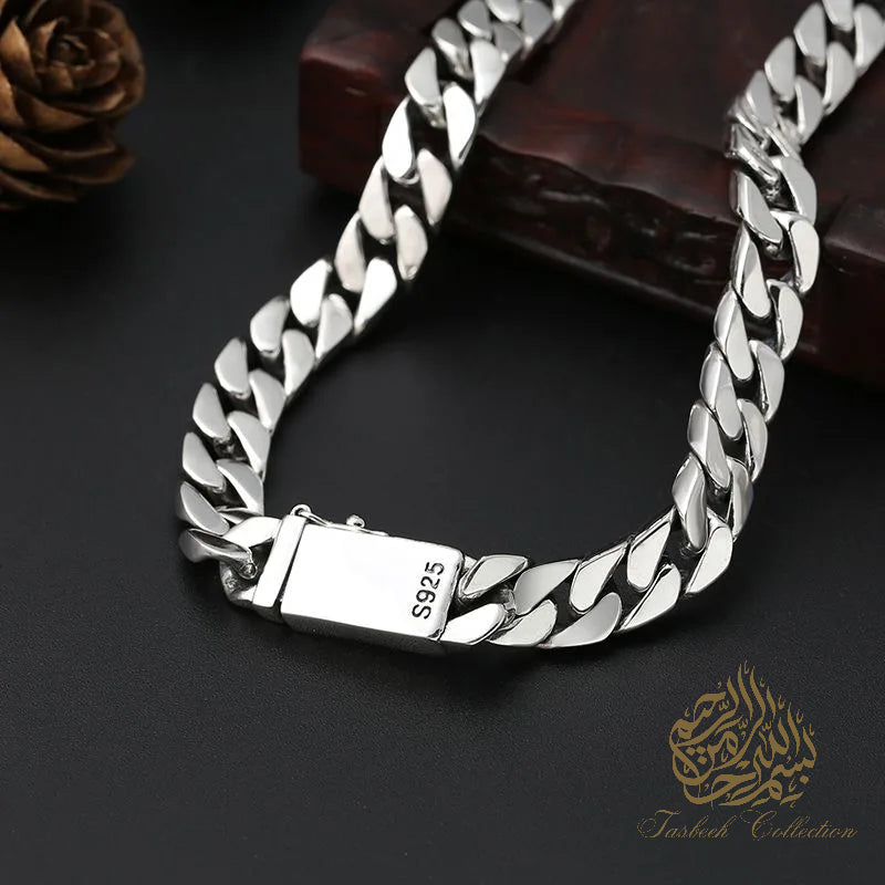 8mm Thick 925 Sterling Silver Cuban Chain