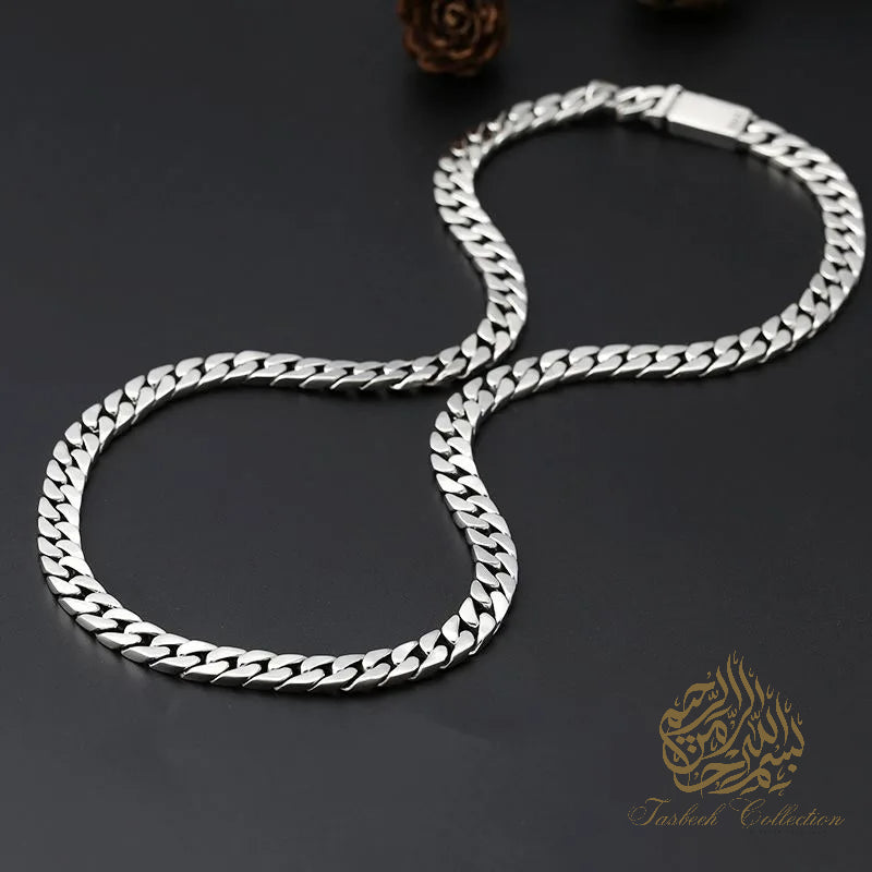 8mm Thick 925 Sterling Silver Cuban Chain