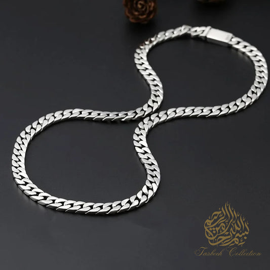 8mm Thick 925 Sterling Silver Cuban Chain