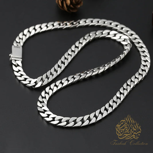 8mm Thick 925 Sterling Silver Cuban Chain