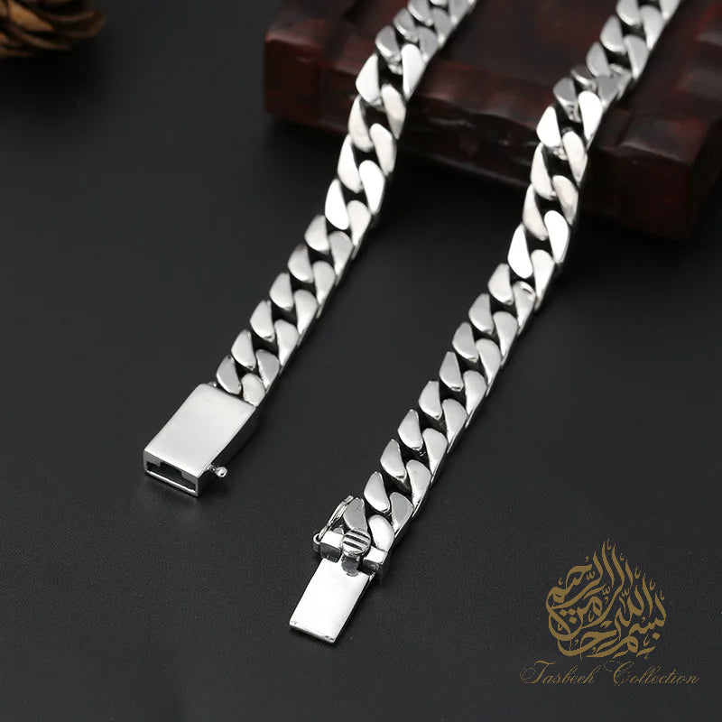 8mm Thick 925 Sterling Silver Cuban Chain