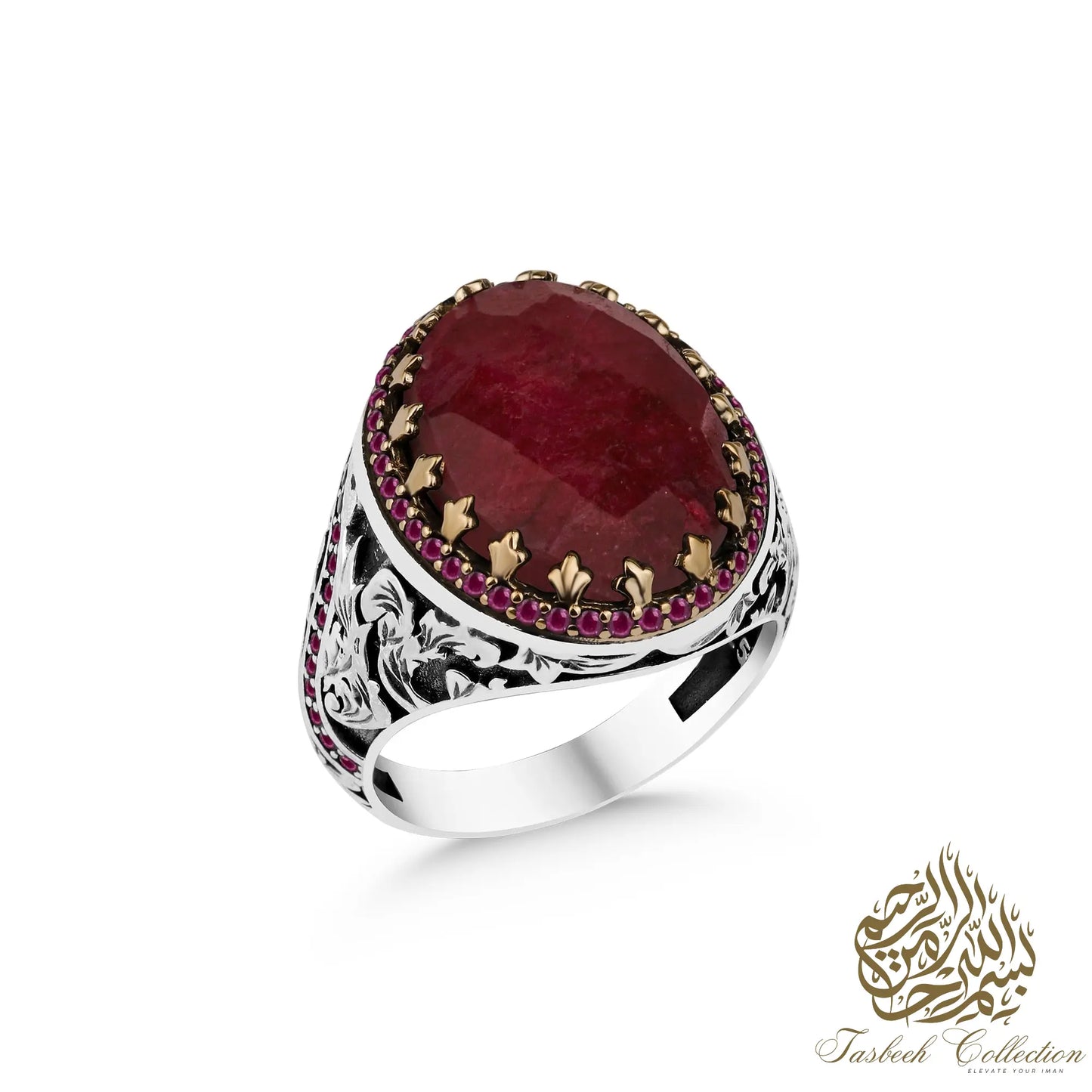 Root Emerald/Ruby Rings #003 - Tasbeeh Collection