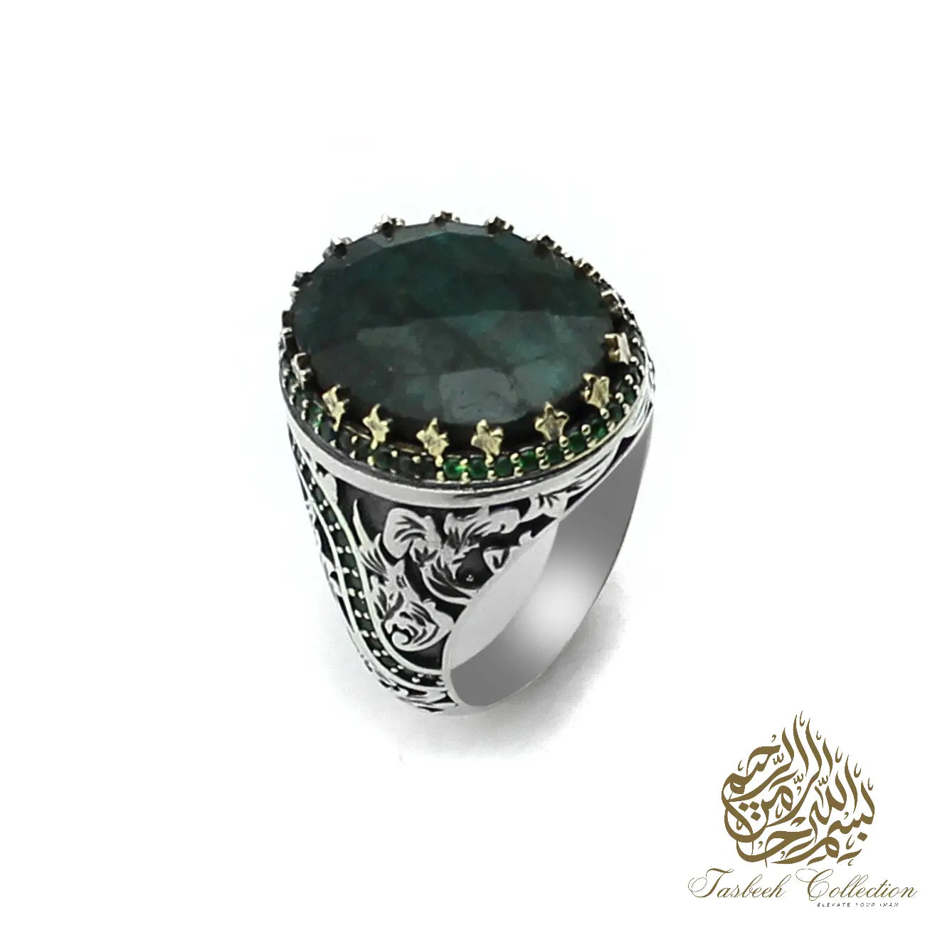 Root Emerald/Ruby Rings #003 - Tasbeeh Collection