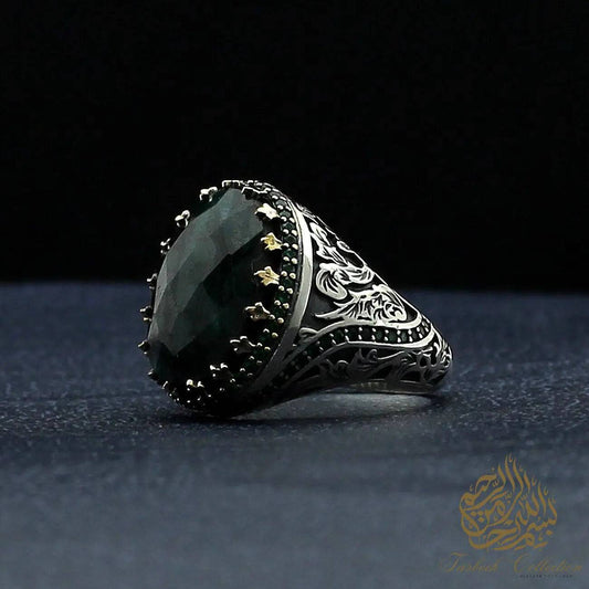 Root Emerald/Ruby Rings #003 - Tasbeeh Collection