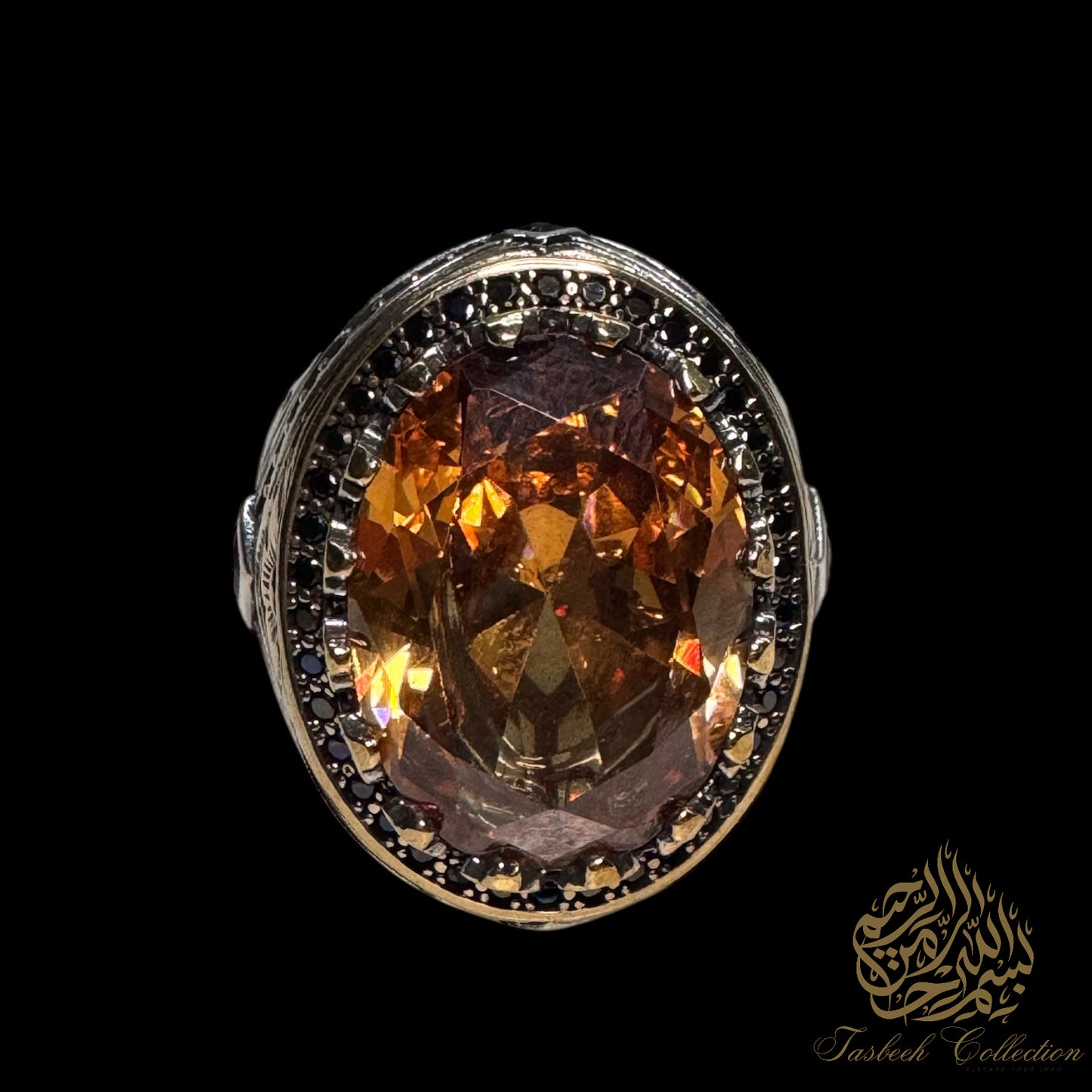 Natural Zircon Stone Premium 925 Silver Ring