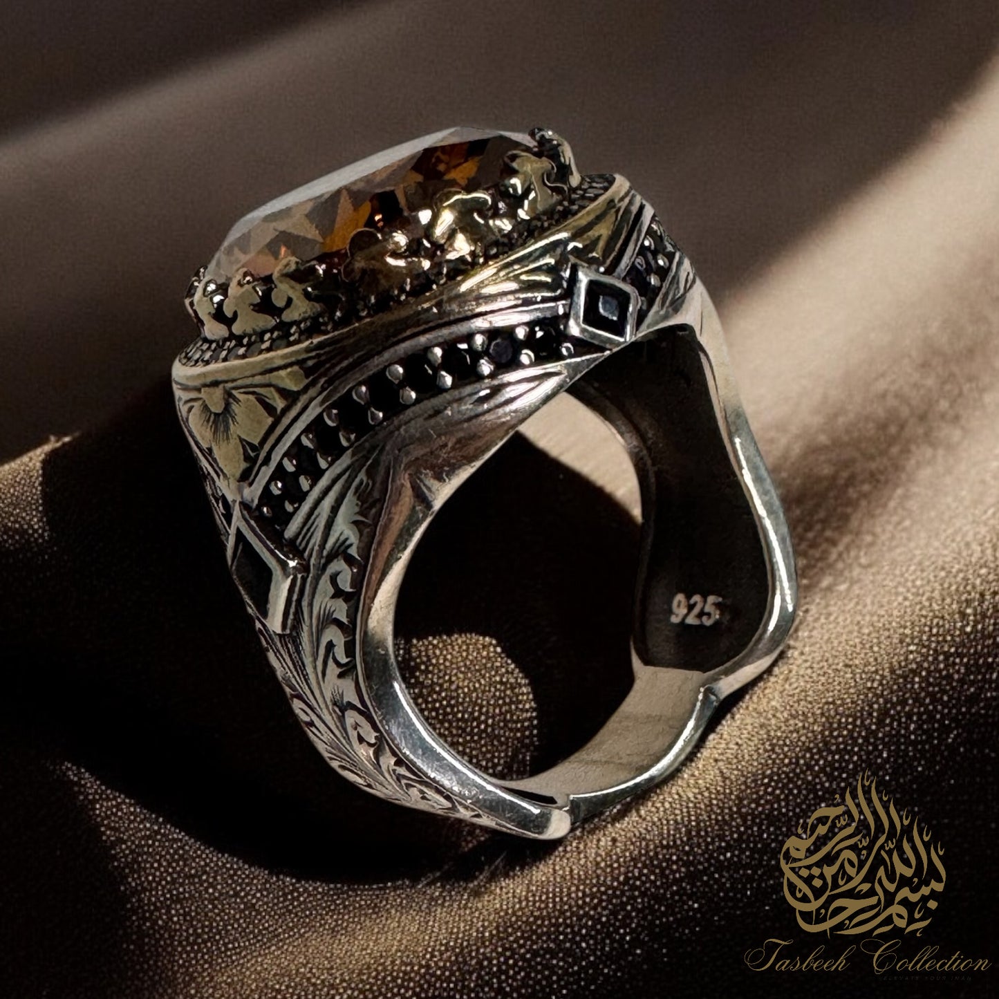 Natural Zircon Stone Premium 925 Silver Ring