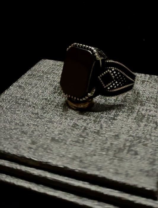 Onyx Ring Premium 925 Silver Ring