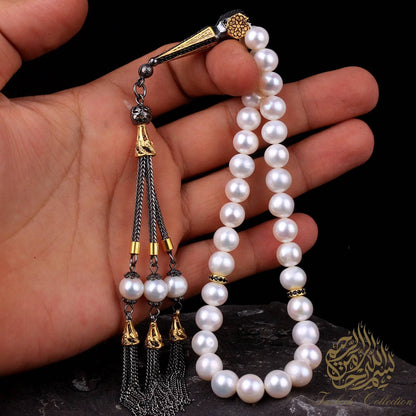 Dignity - Natural Pearl Stone Tasbih Rosary - Tasbeeh Collection