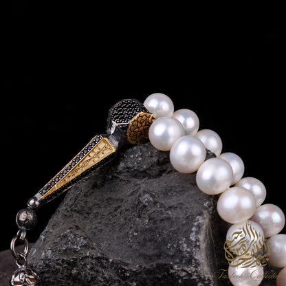 Dignity - Natural Pearl Stone Tasbih Rosary - Tasbeeh Collection