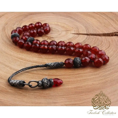 Flame - An Aqeeq (Agate) Turkish Tasbih - Tasbeeh Collection