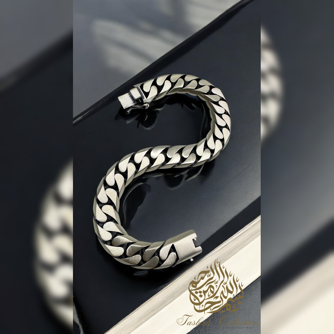 Sterling Silver 12mm Thick Cuban Bracelet
