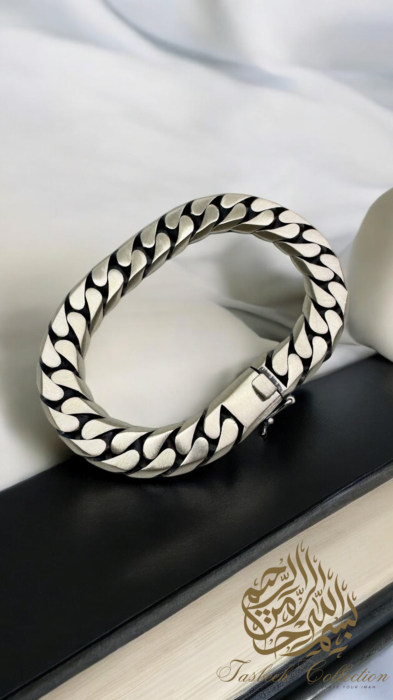 Sterling Silver 12mm Thick Curb Bracelet