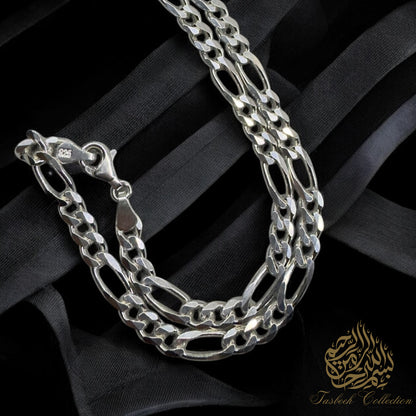 Sterling Silver Figaro Chain