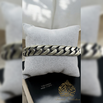 Sterling Silver 12mm Thick Cuban Bracelet