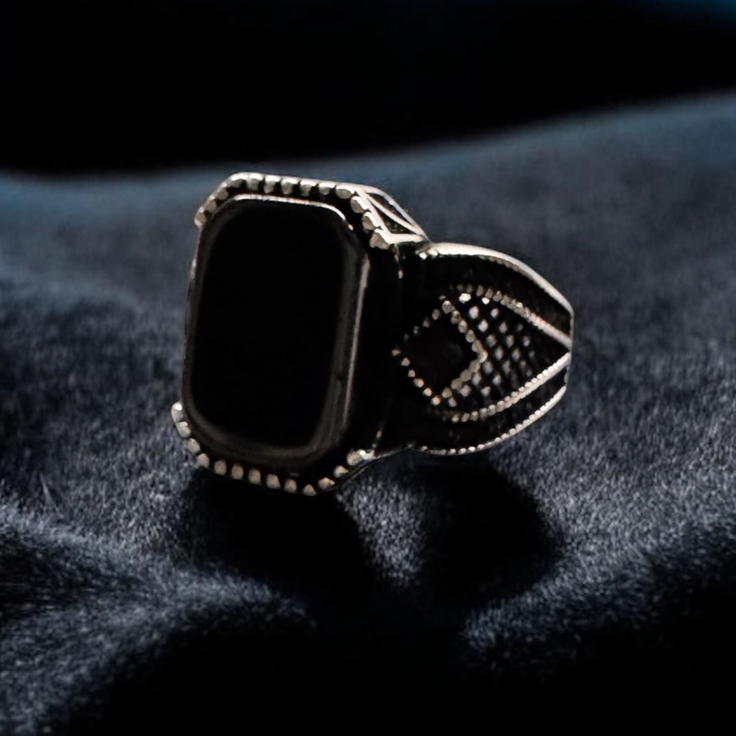 Onyx Ring Premium 925 Silver Ring