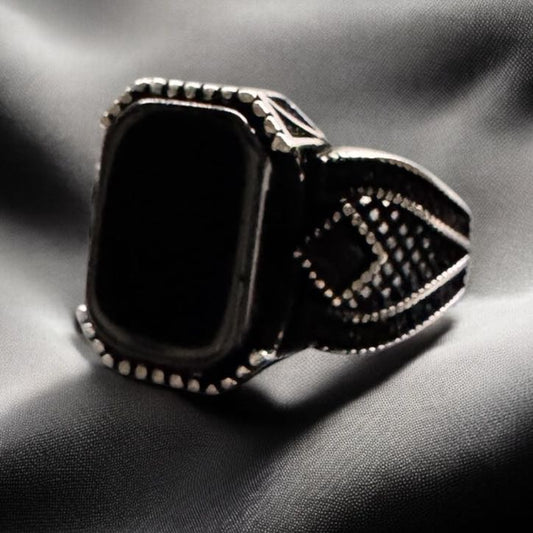 Onyx Ring Premium 925 Silver Ring