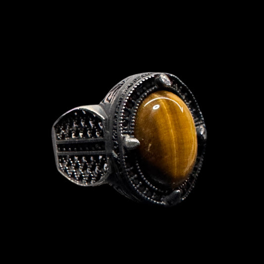 Tiger Eye Premium 925 Silver Ring