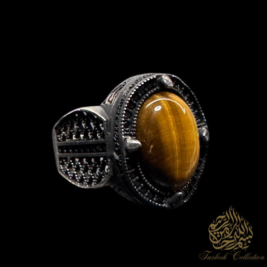 Tiger Eye Premium 925 Silver Ring