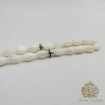 Natural White Shell Rosary - Small - Tasbeeh Collection