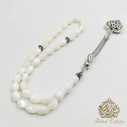 Natural White Shell Rosary - Small - Tasbeeh Collection