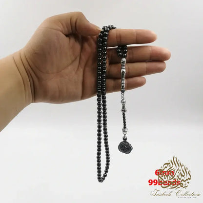 Natural Hematite Rosary Beads - Tasbeeh Collection