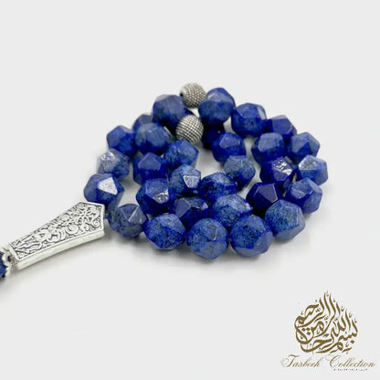 Rhombus Shaped Lapis Lazuli Rosary - Tasbeeh Collection