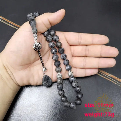 Natural Labradorite Stone Rosary - Tasbeeh Collection