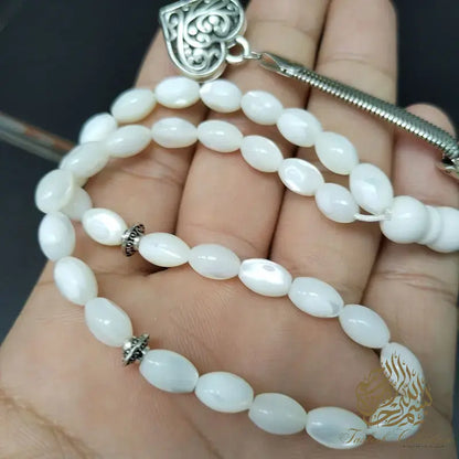 Natural White Shell Rosary - Small - Tasbeeh Collection