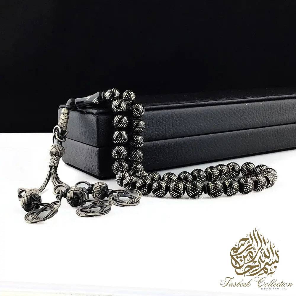 Black Fire Amber Tasbih - Tasbeeh Collection