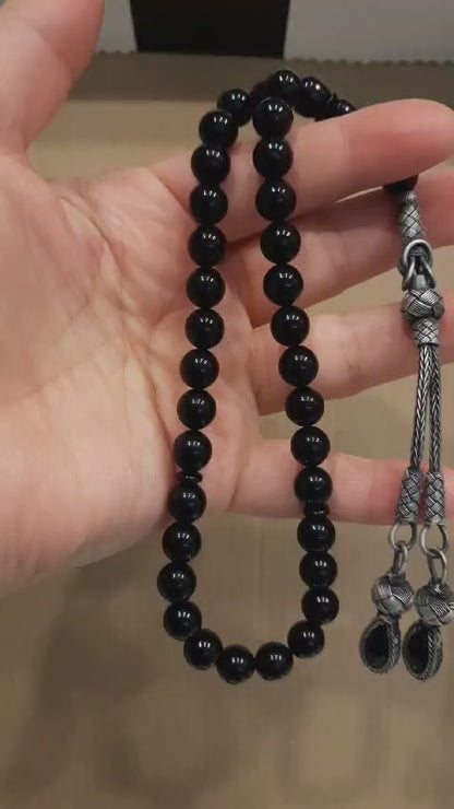 Black Amber Dust Tasbih