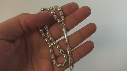 100% 925 Carat Silver Rosary