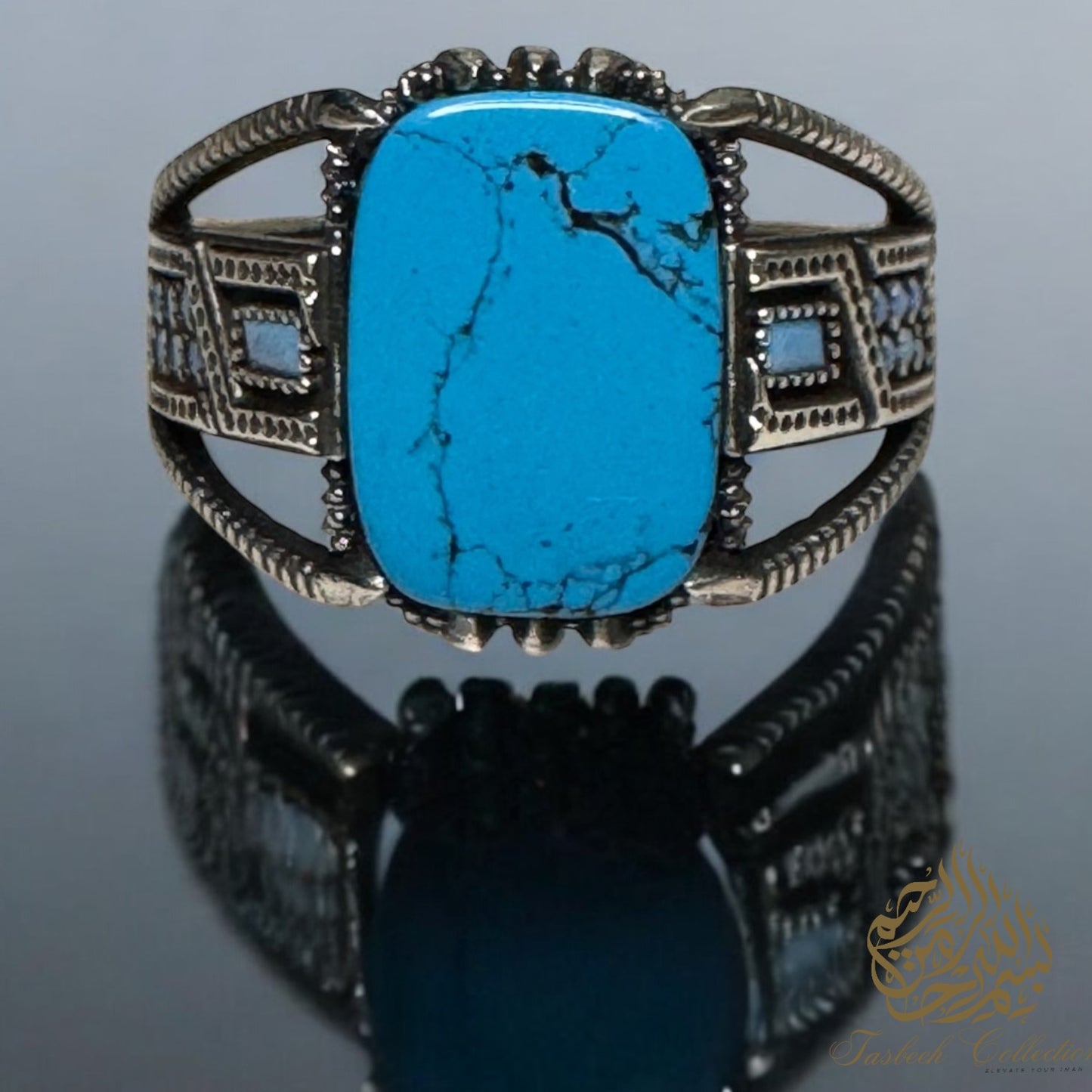 Natural Turquoise Stone Premium 925 Silver Ring